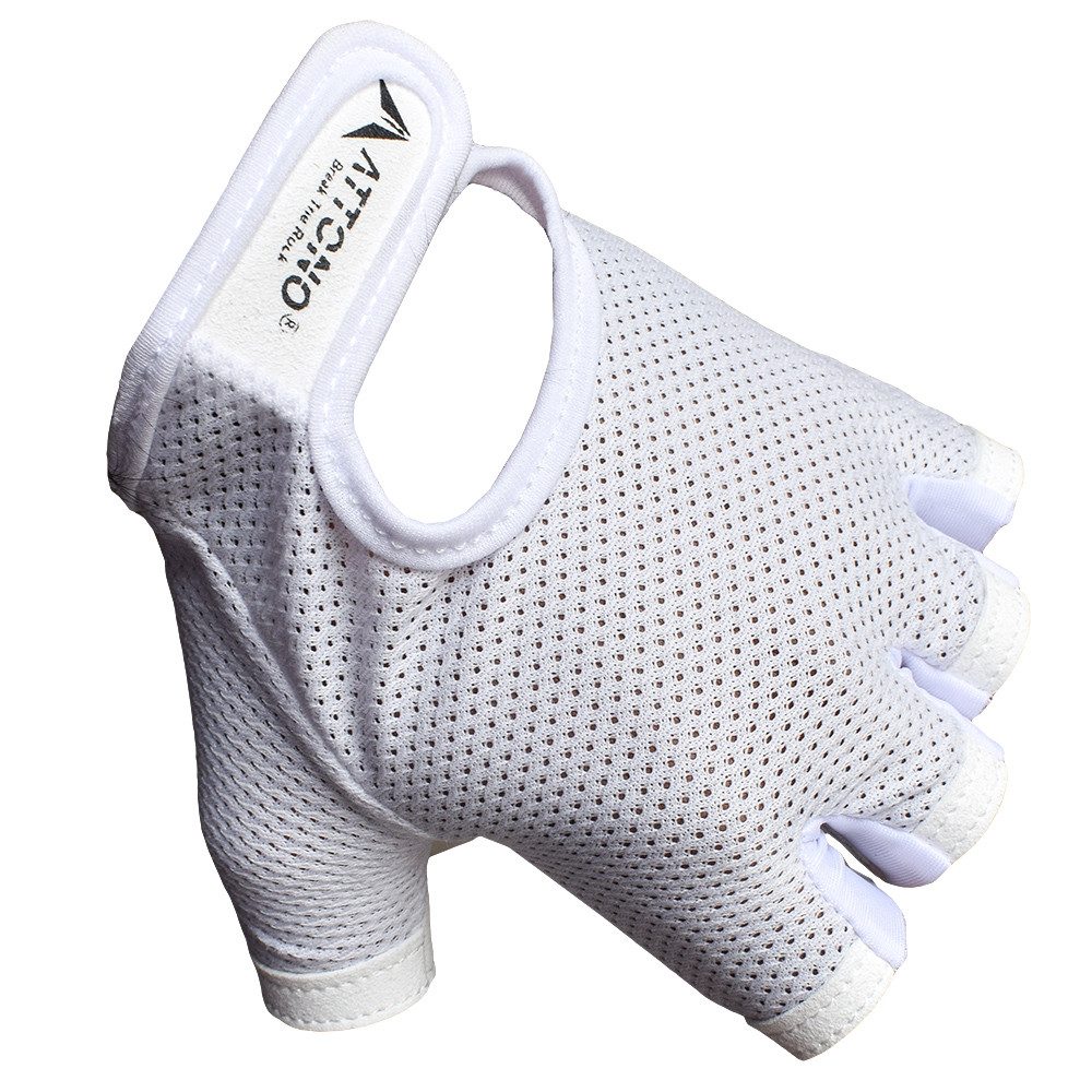 ATTONO Trainingshandschuhe Fitnesshandschuhe Sommer, Trainingshandschuhe Mesh, Weiß, XXS-XXL