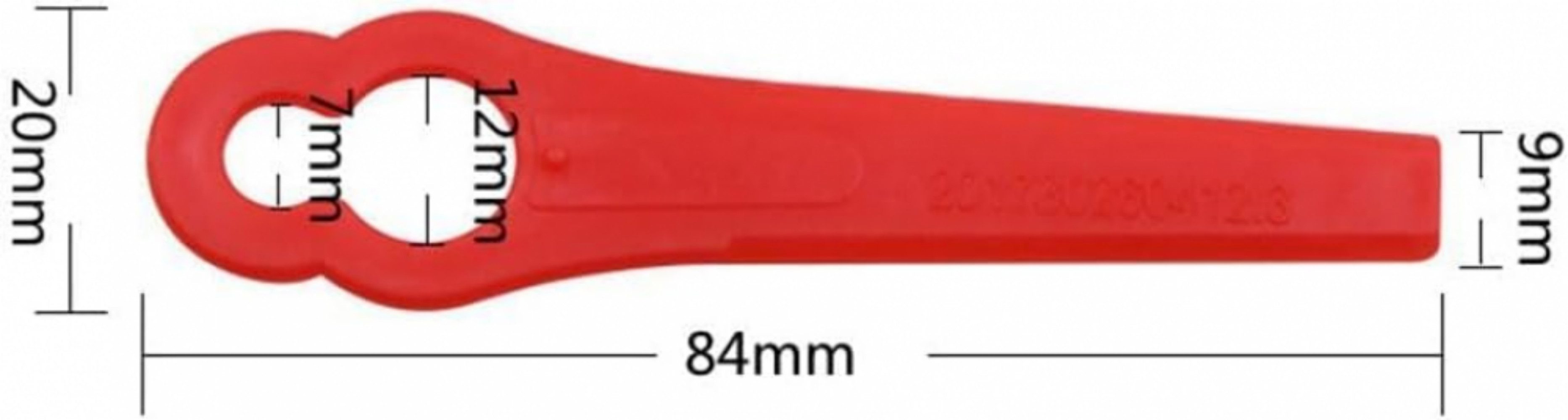 FELIXLEO Messerklinge Rasentrimmer Ersatzmesser Kunststoff Trimmer Messer (120-St)
