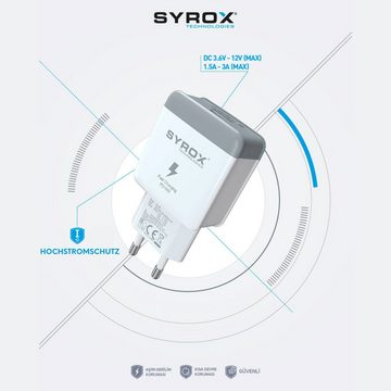 Syrox 18W PD 3.0A Lightning iPhone Schnellladegerät Set Smartphone-Ladegerät