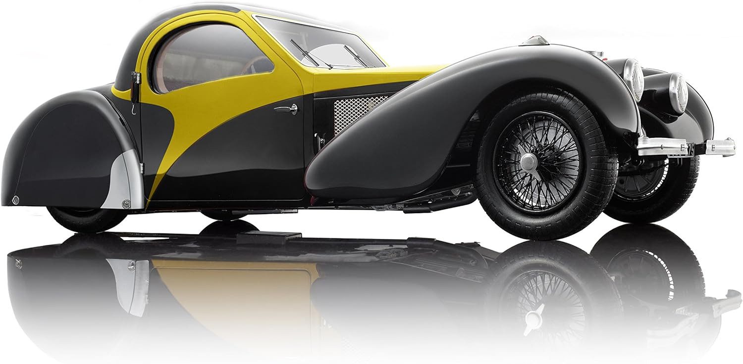 Modellauto Bugatti Type 57SC Atalante 1937 (gelb)
