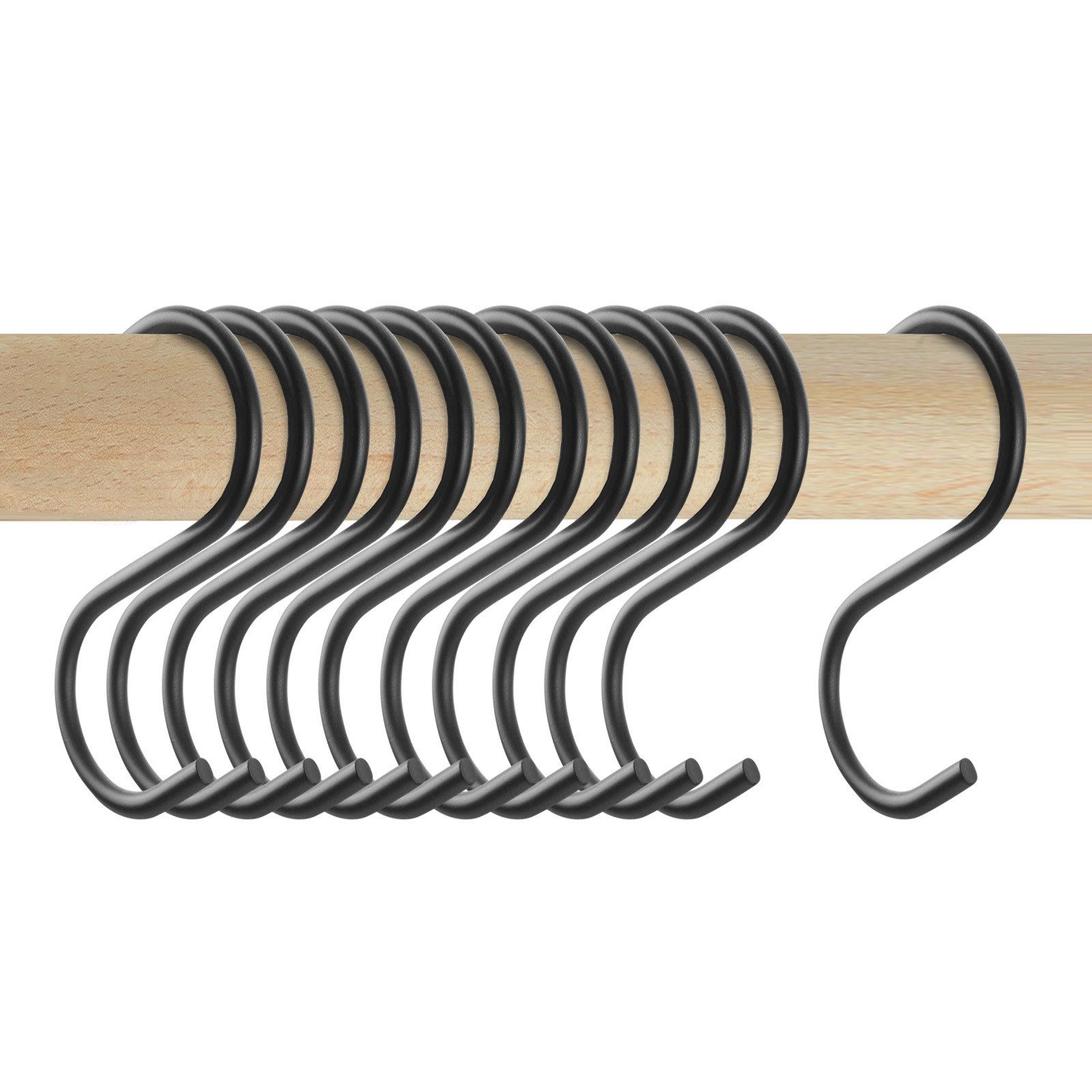 SO-TECH® S-Haken für Rundstäbe bis Ø 30 mm für Garderoben, Küchenreling uvm günstig online kaufen
