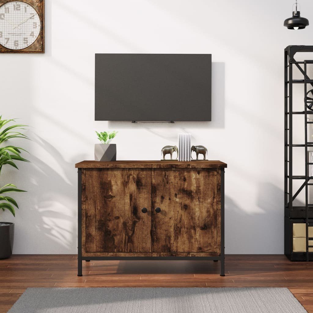 Räuchereiche Türen TV-Schrank furnicato mit cm Holzwerkstoff 60x35x45