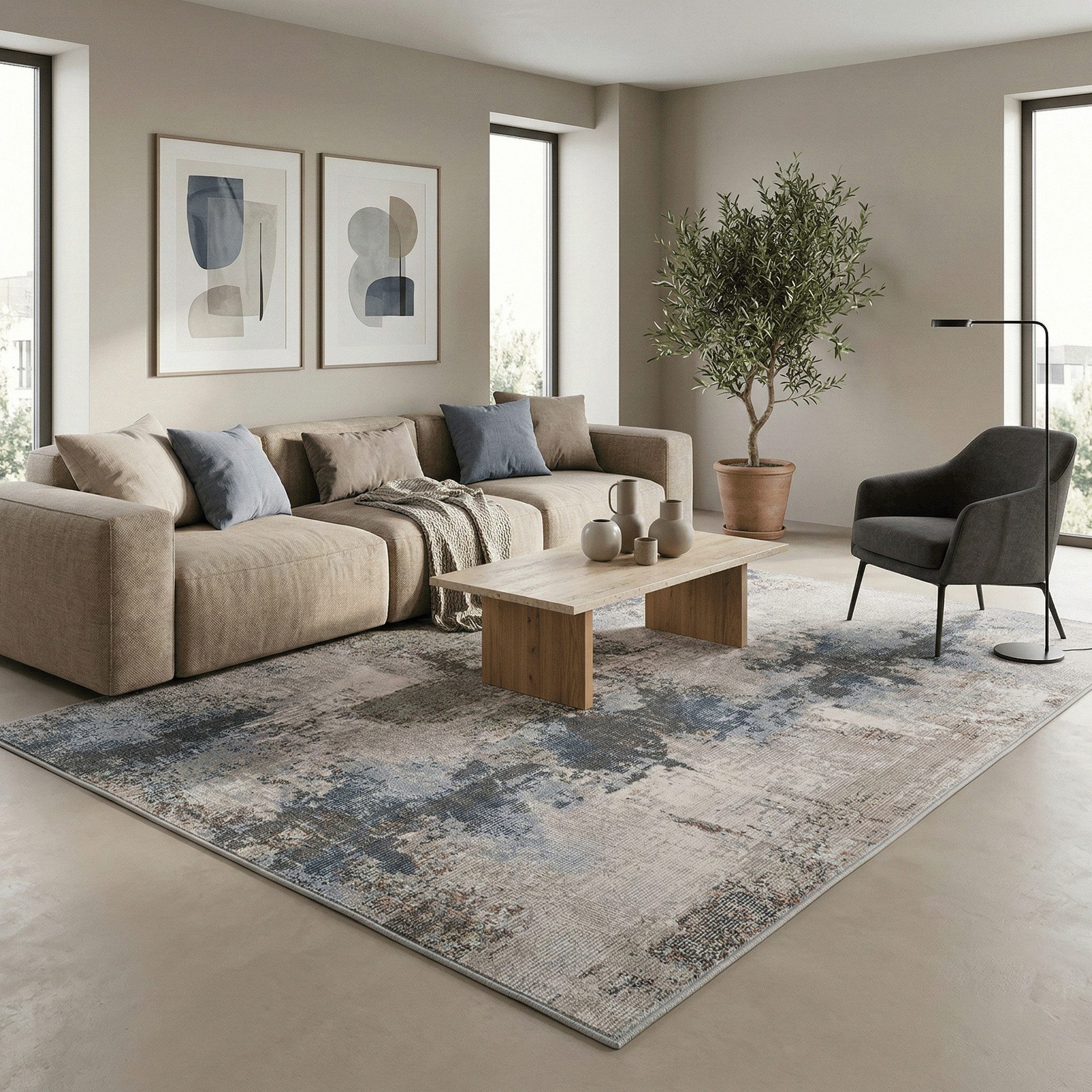 Pergamon Outdoorteppich Indoor Outdoor Teppich Lagos Vintage, Rechteckig, Höhe: 4 mm