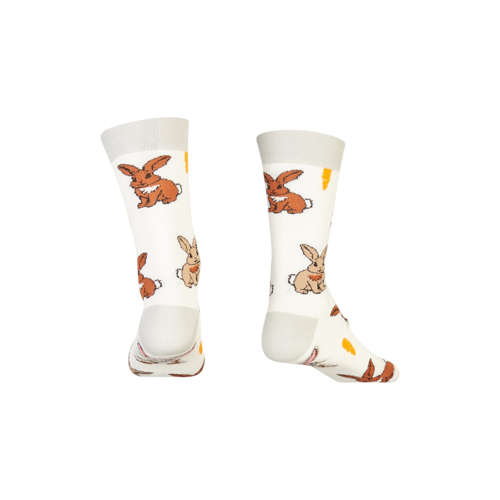 AbgeStrumpft Freizeitsocken Abgestrumpft Socken Hase (1 Paar, 1-Paar, 1 Paar) lustiges Design