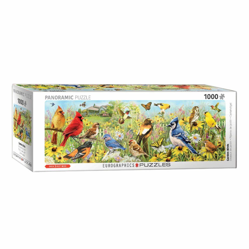 EUROGRAPHICS Puzzle Vögel im Garten, 1000 Puzzleteile