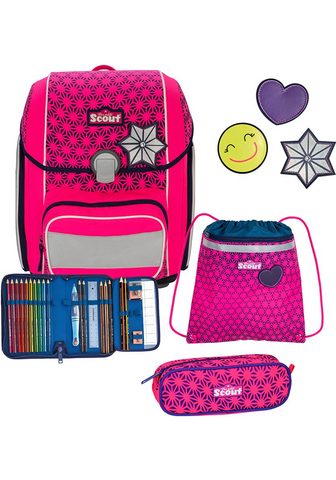 Scout Schulranzen Genius Neon Safety Pink Gl...