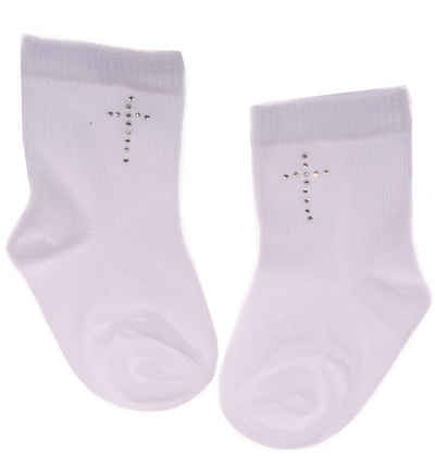 La Bortini Socken Baby Socken weiße Söckchen Strümpfe weiß, 0 Mon bis 12Jahren