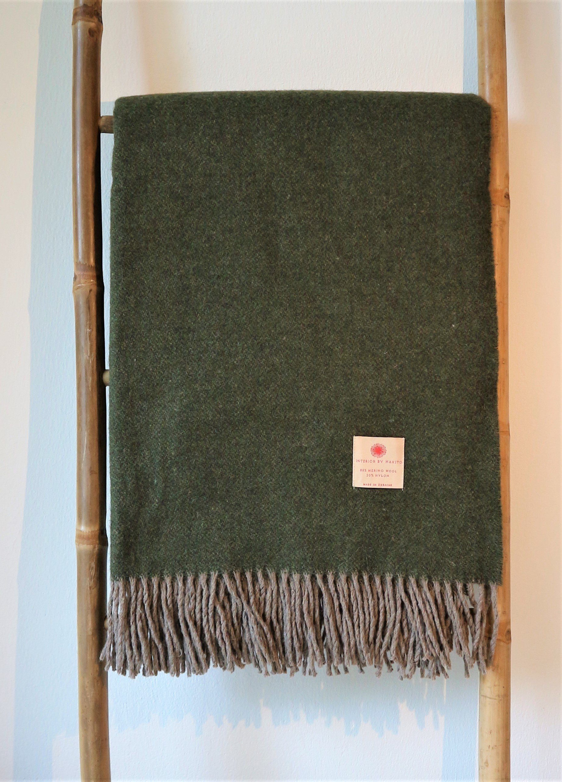 Tagesdecke Merino Wolle 140x200 cm, Interior by Hakito, Weich, Langlebig, Natürlich