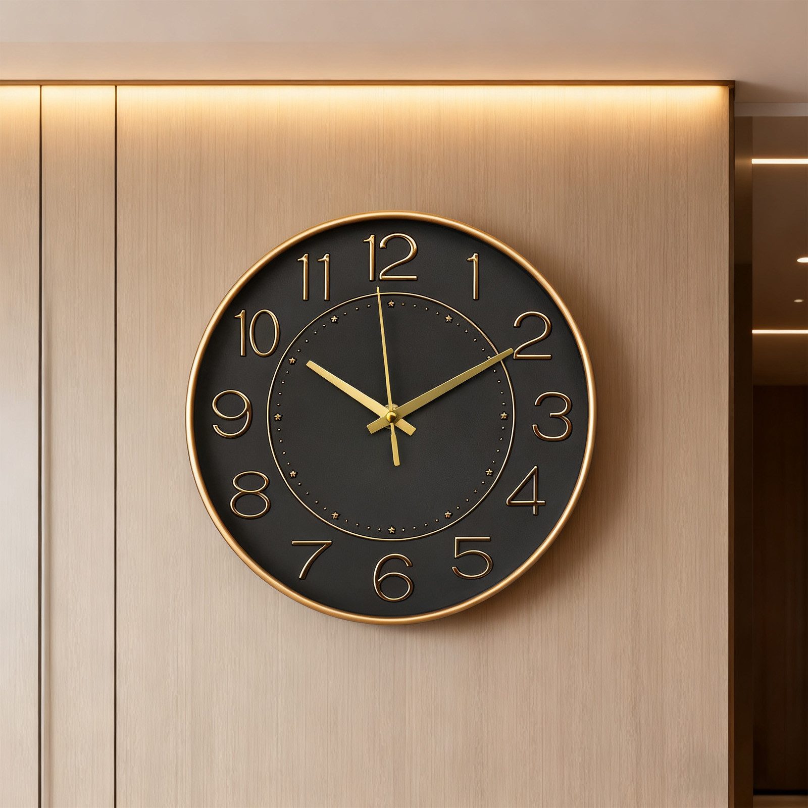 REDOM Wanduhr Lautlos Uhr Dekouhr Große Wanduhr Wohnzimmer Uhr 30 cm (leise günstig online kaufen