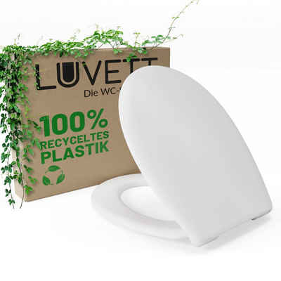 LUVETT WC-Sitz Öko aus 100% Recyclingmaterial, mit Original SoftClose® Absenkautomatik