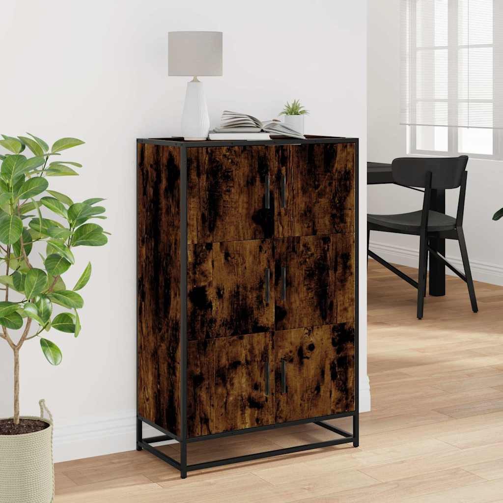 vidaXL Highboard Highboard Räuchereiche 68x35x106,5 cm günstig online kaufen