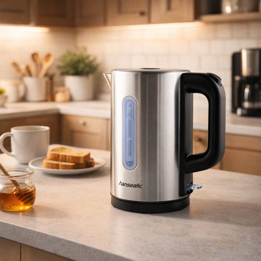 Hanseatic Wasserkocher HWK1752200SD, 1,75 l, 2200 W