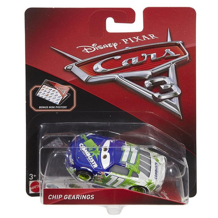 Mattel® Spielzeug-Auto DXV60 Cars Die-Cast-Fahrzeug Chip Gearings