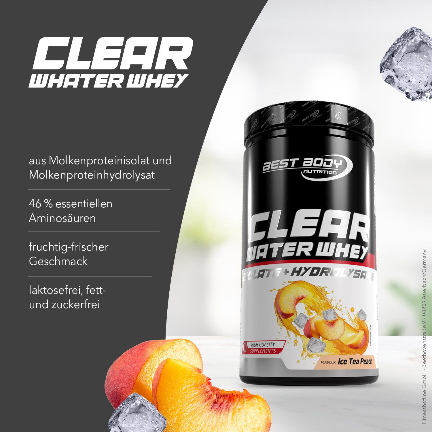 Best Body Nutrition 450 g Clear Water Whey Isolate Bundle Pulver, 450 g