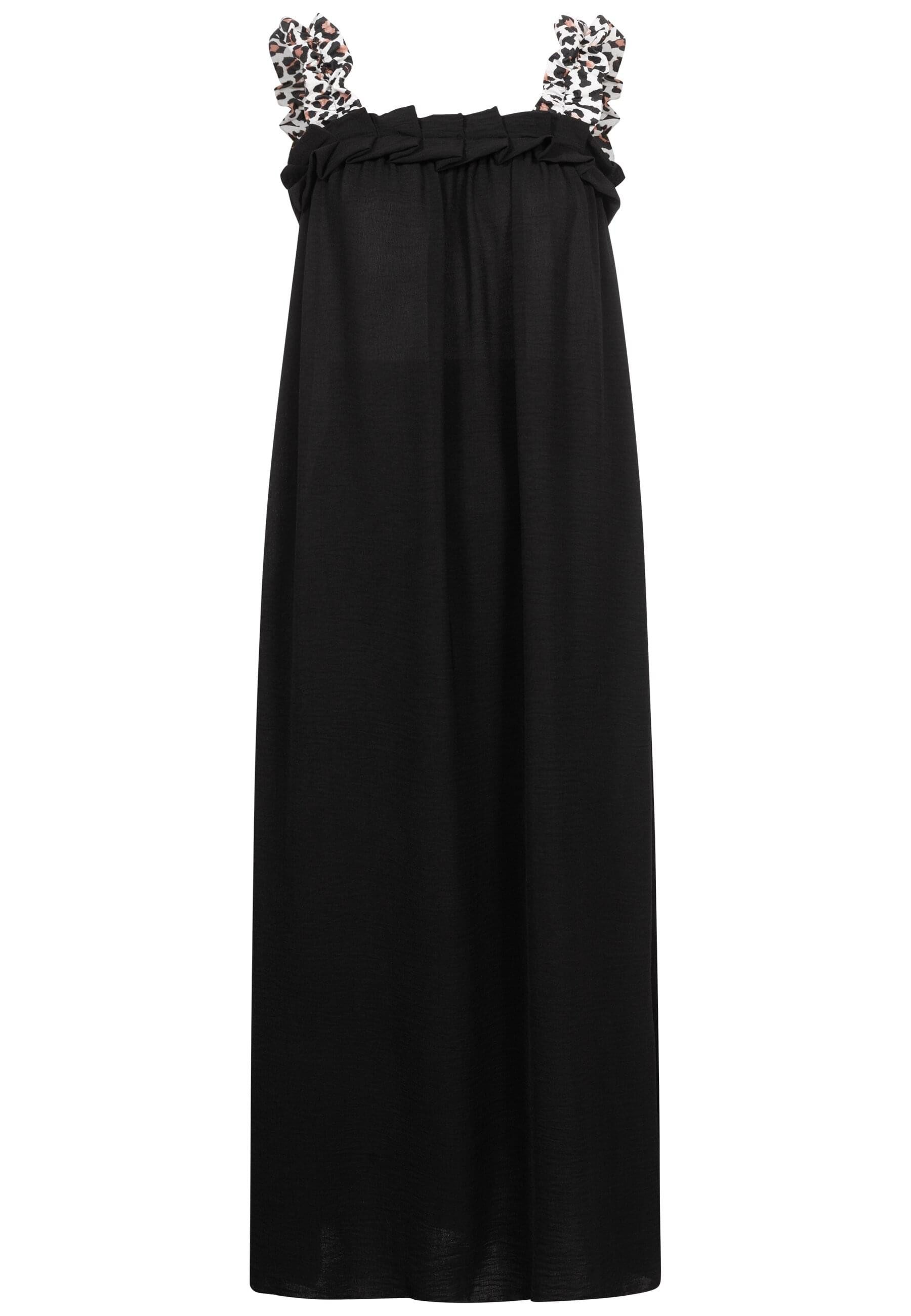 CLOUD 5IVE Shirtkleid CLOUD 5IVE A-Line Dress with leo print straps (1-tlg)