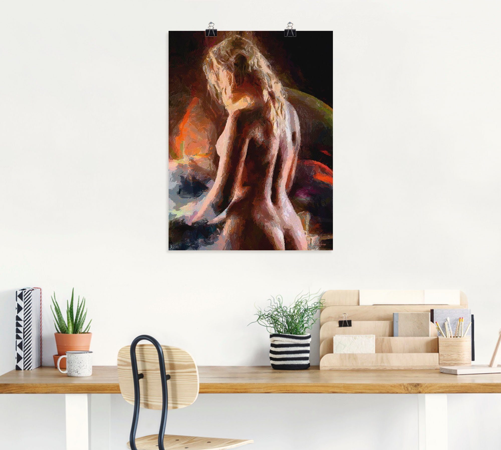 Artland Poster Nackt von hinten, Erotische Bilder (1 St), ohne Rahmen