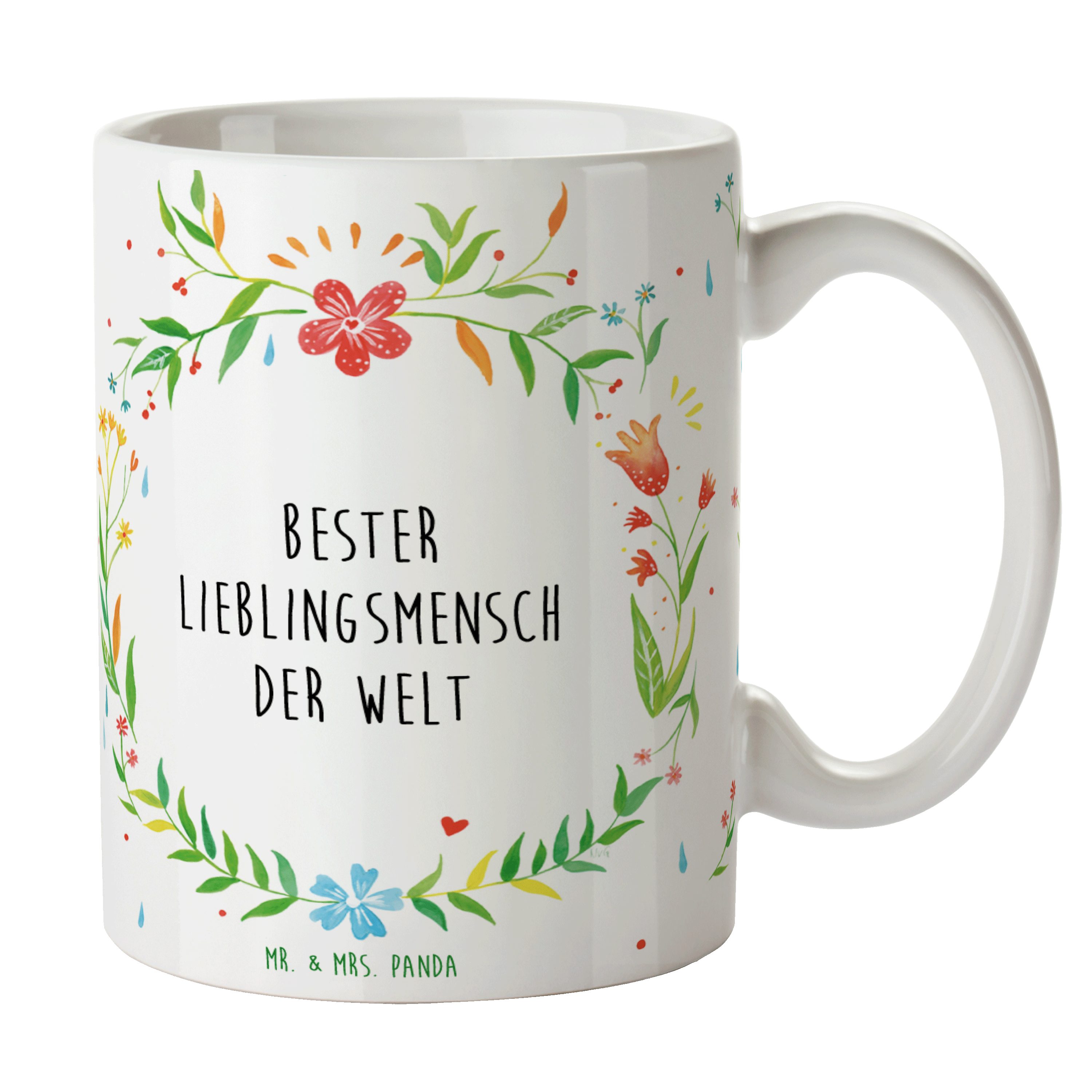 Mr. & Mrs. Panda Tasse Lieblingsmensch, Tasse, Geschenk, Freund, Love, Kaffeetasse, Mama, Pa, Keramik, beste Freundin Tasse Geschenk
