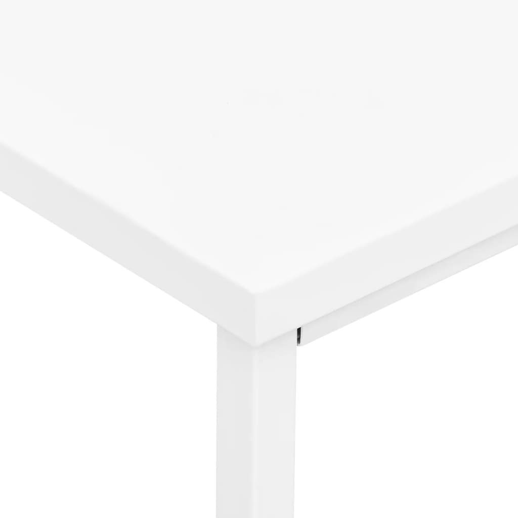 cm mit Weiß Schreibtisch 105x52x75 Industrie-Stil furnicato Schubladen