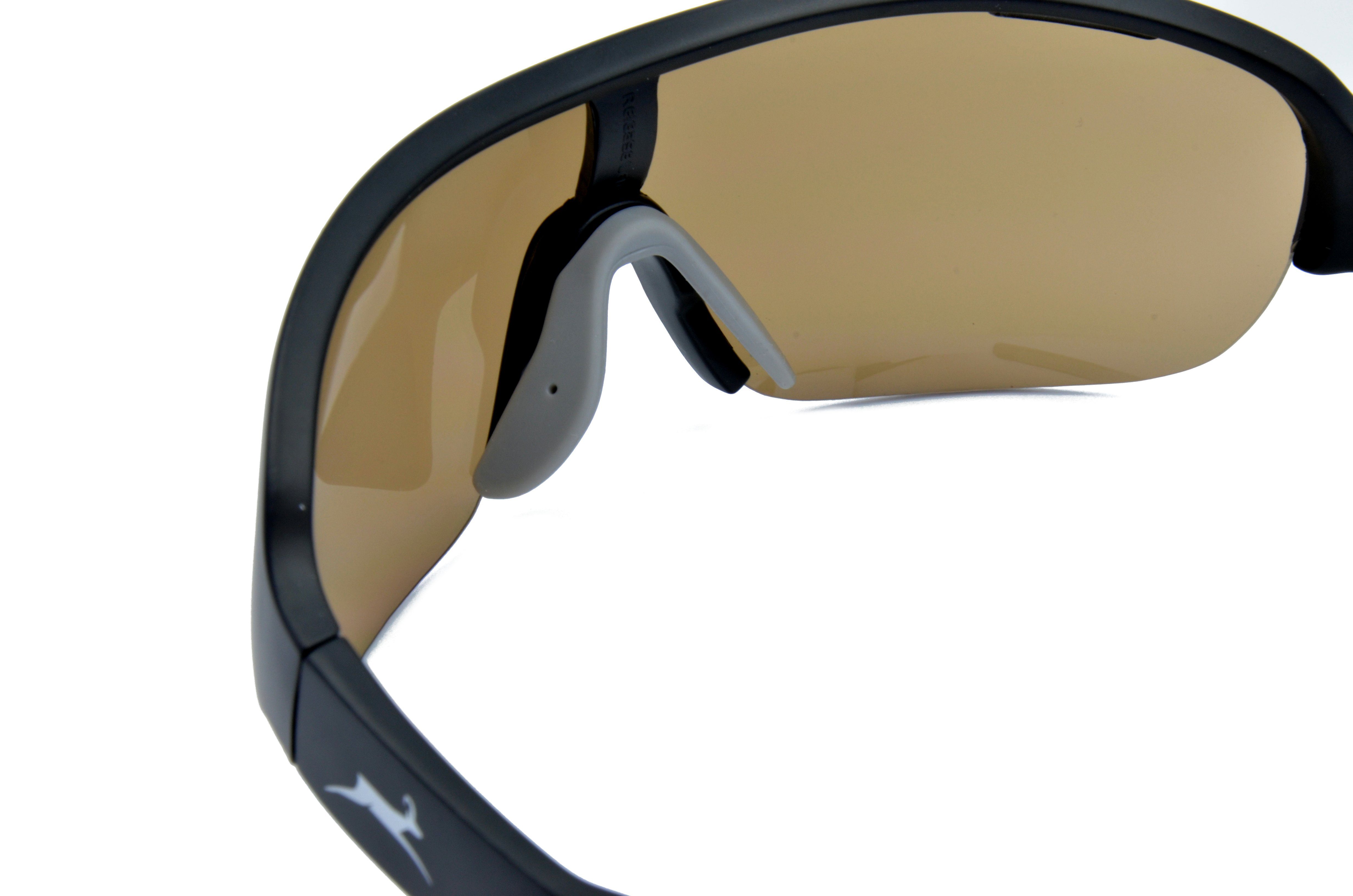 Gamswild WS8434 weiß, schwarz, Sportbrille Sonnenbrille Fahrradbrille Unisex, Damen Herren blau, TR90 Skibrille