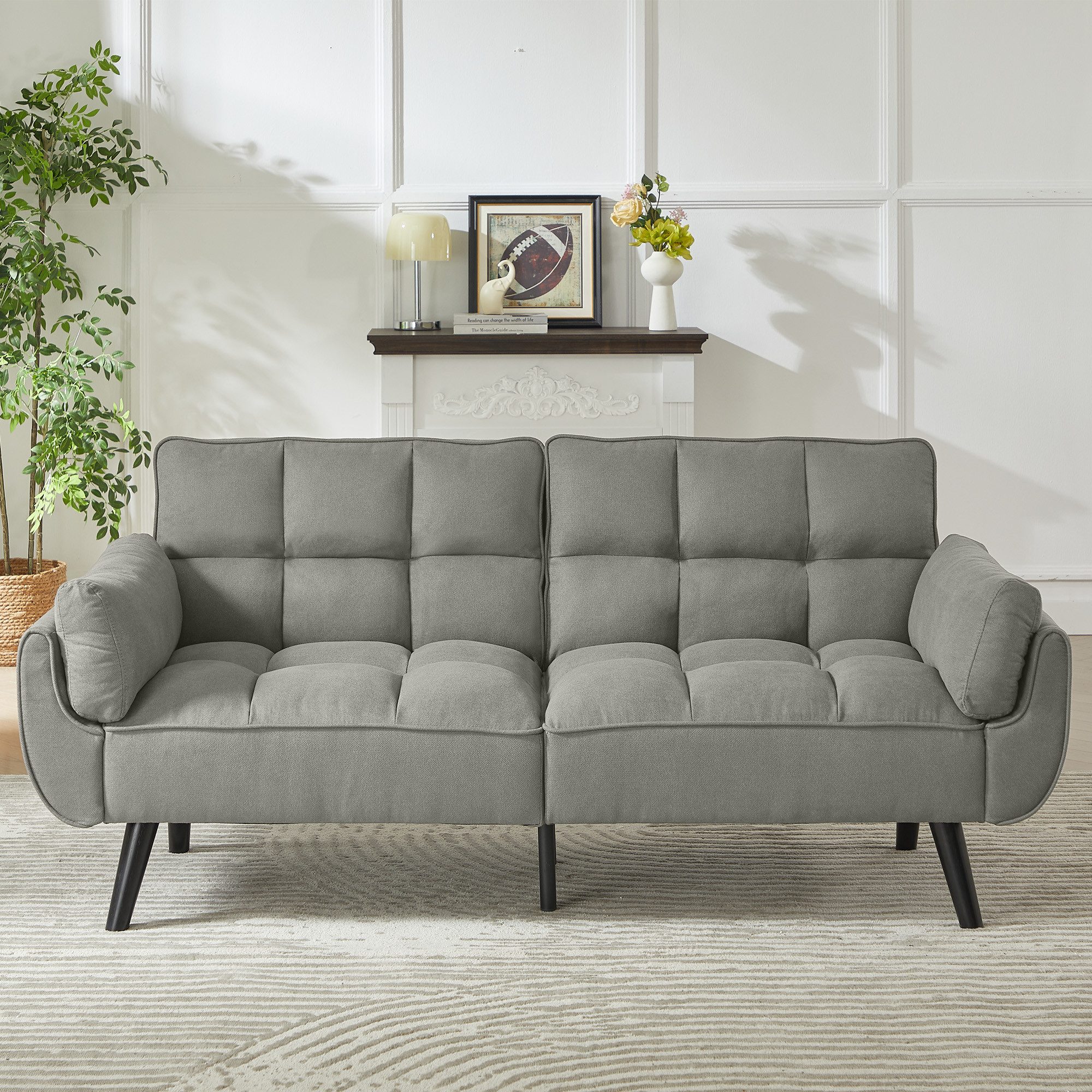 Jiexi Sofa Schlafsofa Länge inklusive Armlehnen 170/180/190cm Verstellbare – Bild 2 von 5