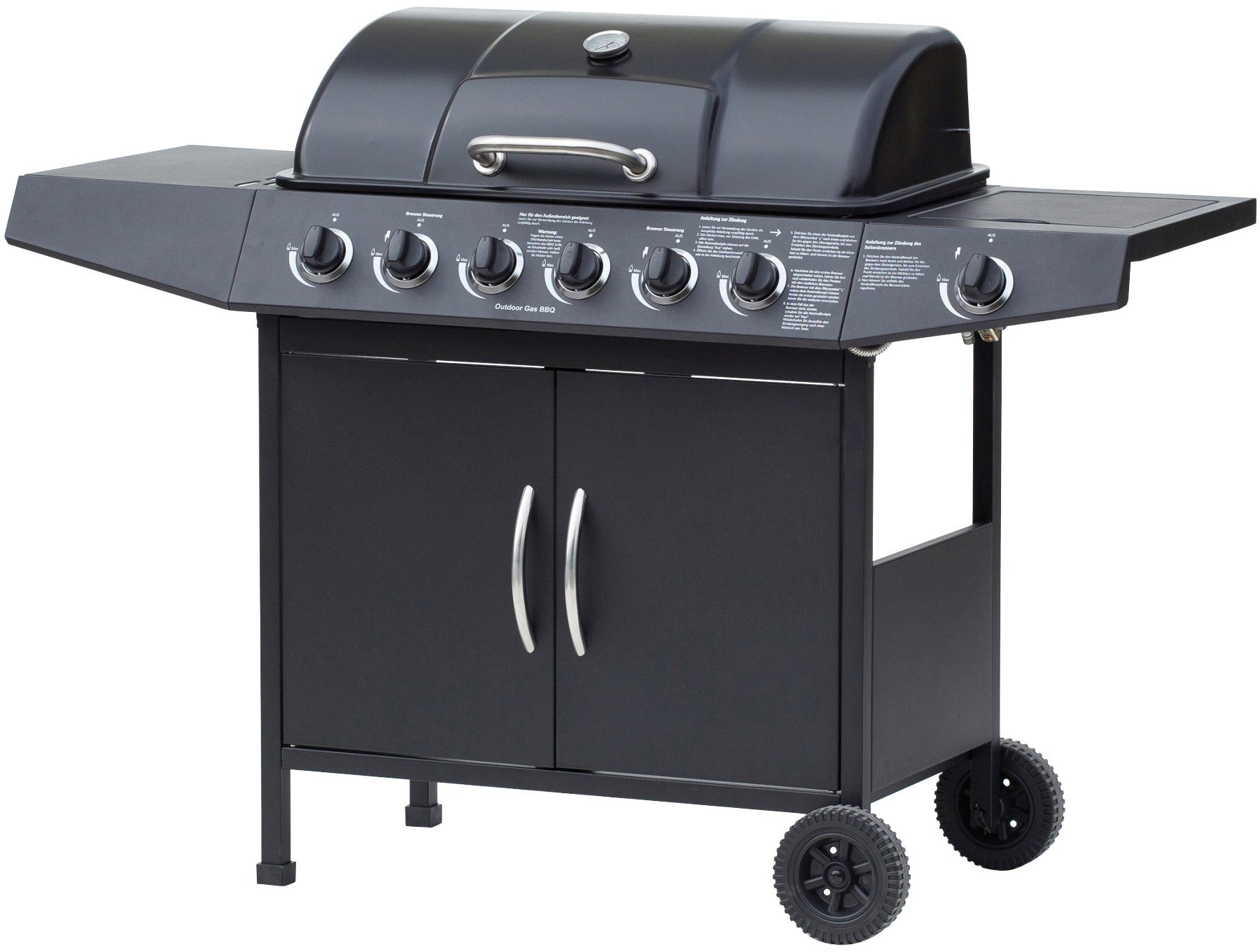 El Fuego Gasgrill Dayton 6+1, BxTxH: 133x54x97 cm