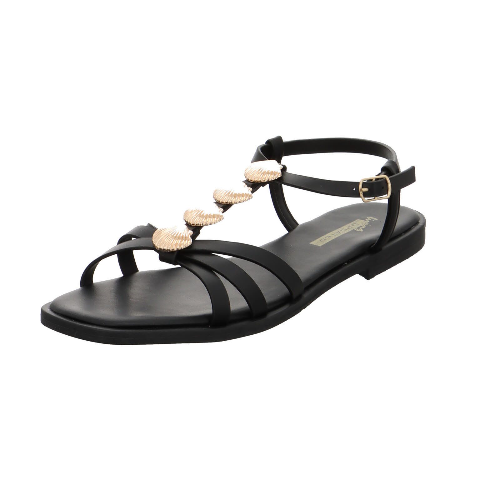 LIVING UPDATED BAN25002-BK Riemchensandalette