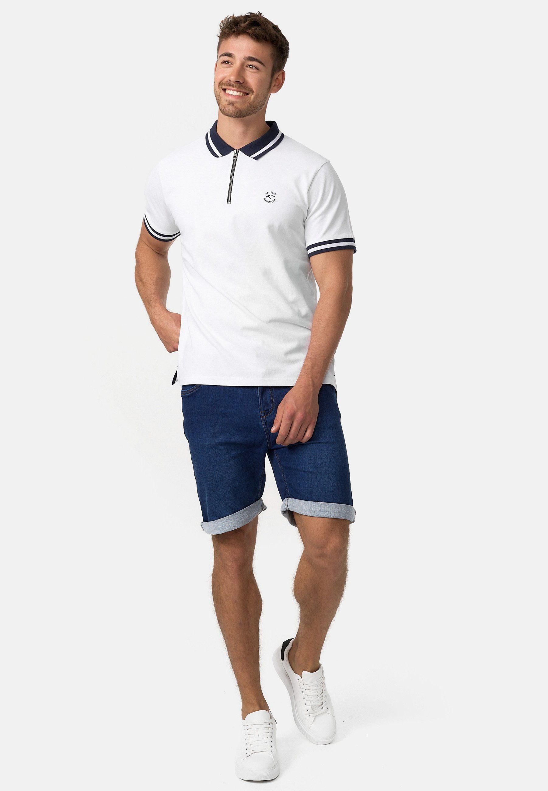Indicode Jeansshorts Herren Lonar Jeans Shorts Herrenshorts Moderne und luftig leichte Herren Jeans-Shorts