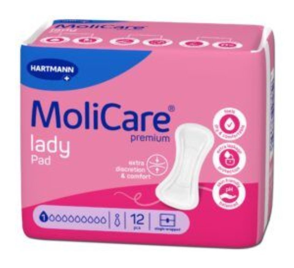 PAUL HARTMANN AG Inkontinenz-Einlage Molicare Premium Lady Pad 1 Tropfen, leicht, 12-St.