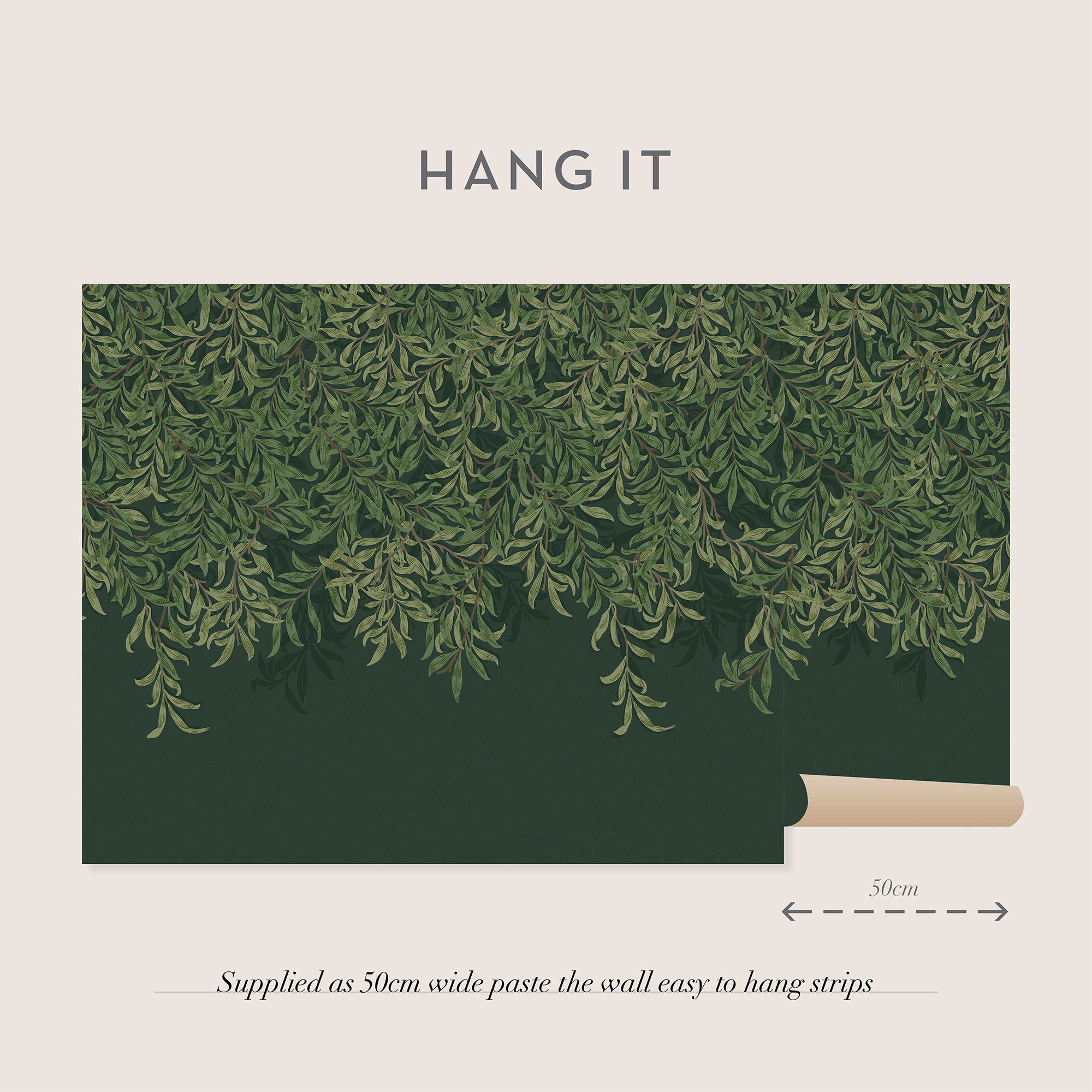 WILLIAM MORRIS AT HOME Vliestapete Willow Bough Deep, glatt, Retro, (1 St), 10mx52cm (ca. 5m2)