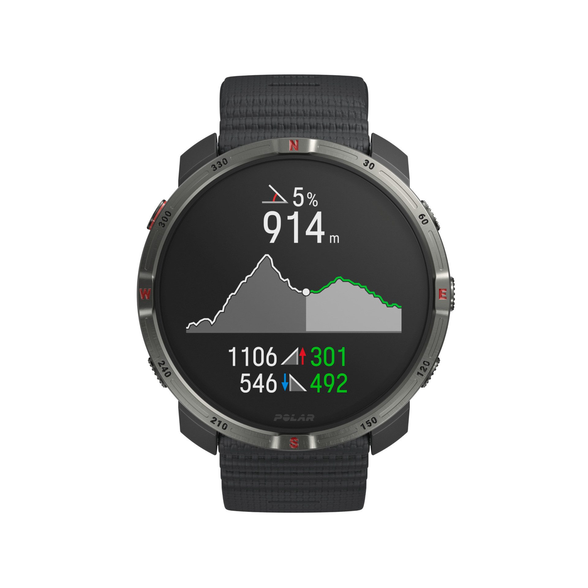 Polar GRIT X2 Smartwatch (3,25 cm/1,28 Zoll, Proprietär)