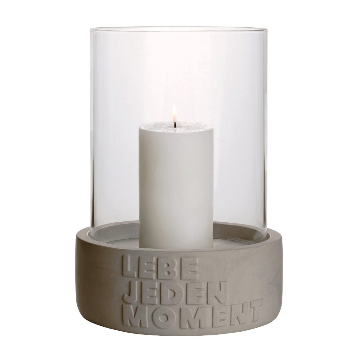 Räder Design Windlicht Windlicht aus Beton " Lebe jeden Moment " von räder design Hingucker