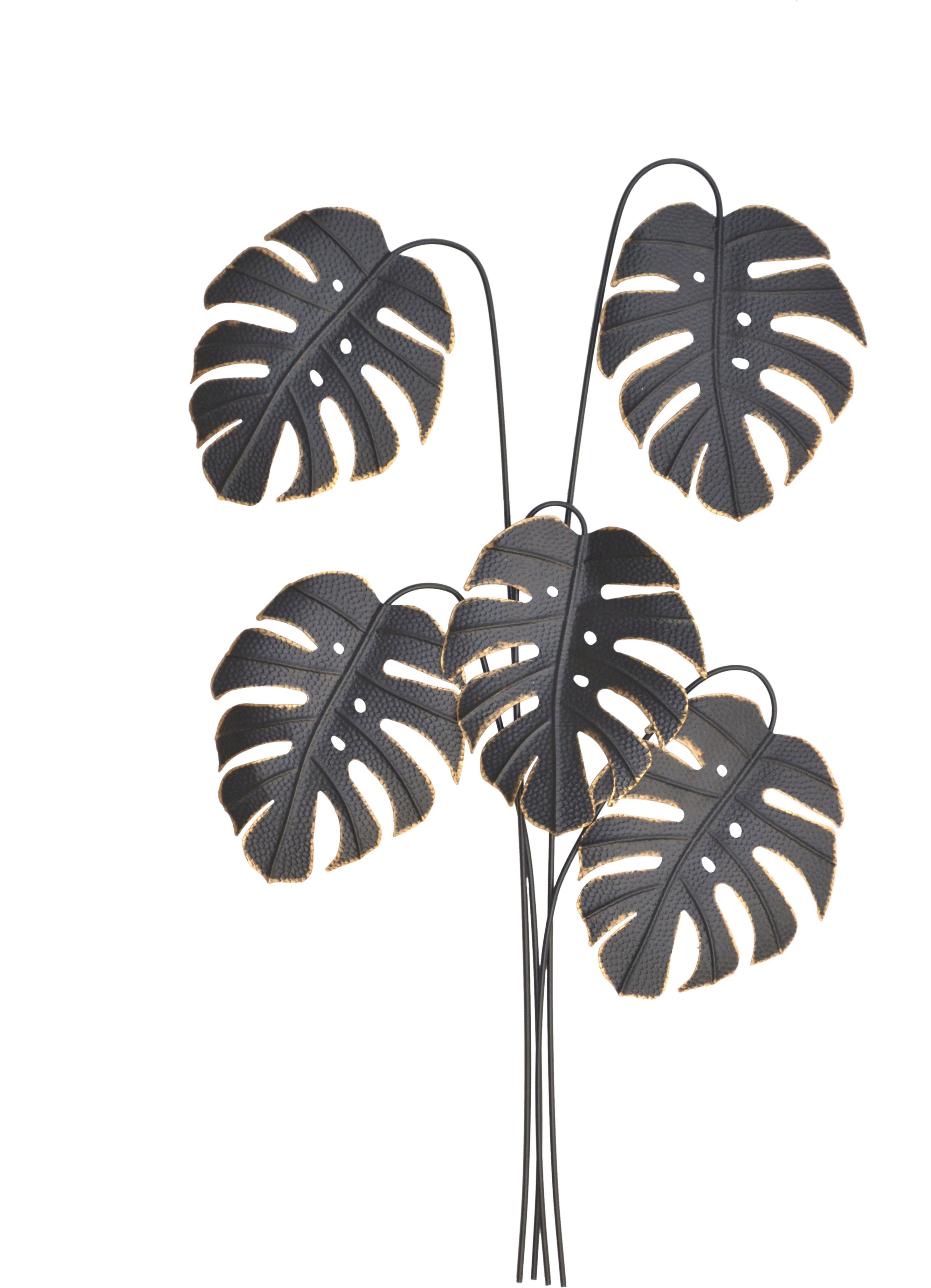 HOFMANN LIVING AND MORE Wanddekoobjekt Wanddekoration (1 St), aus Metall, matt schwarz