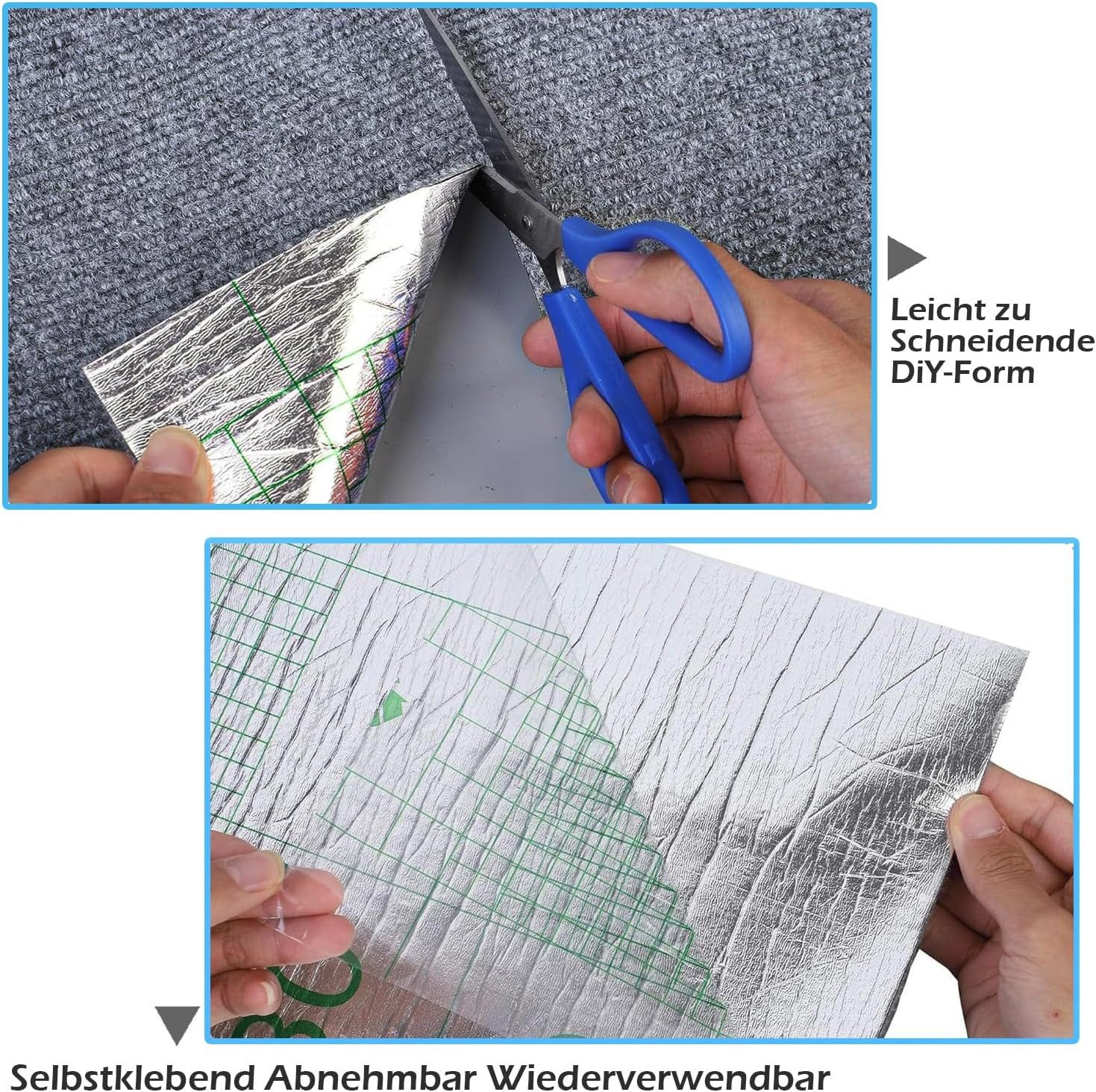 Agger Kratzmatte Katze Wand Selbstklebend Kratzschutz Sofa Katze, Kratzteppich Ecke DIY