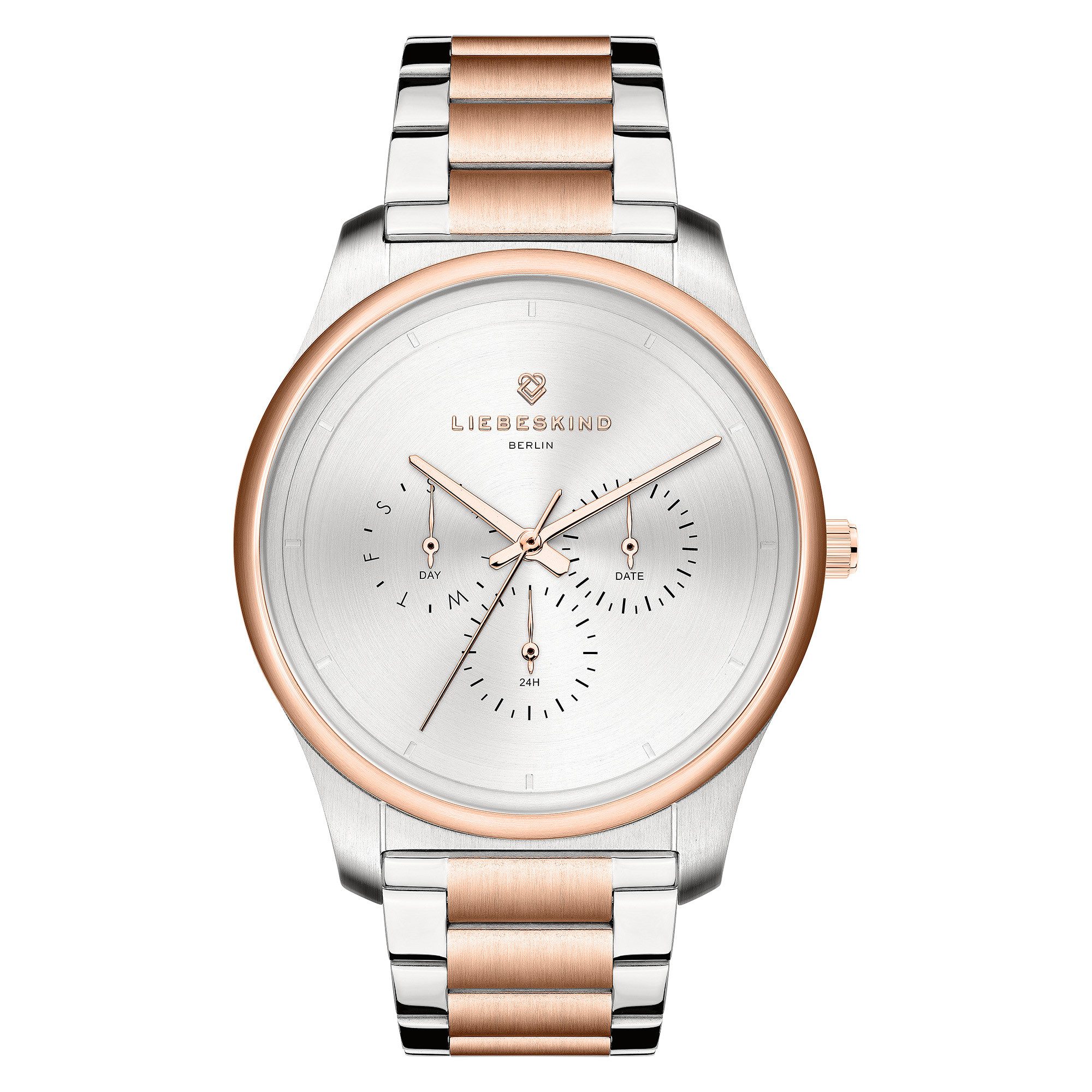 Liebeskind Berlin Multifunktionsuhr Classic x Trends LT-0416-MM, Quarzuhr, Armbanduhr, Damenuhr, Edelstahlarmband, analog, Tag