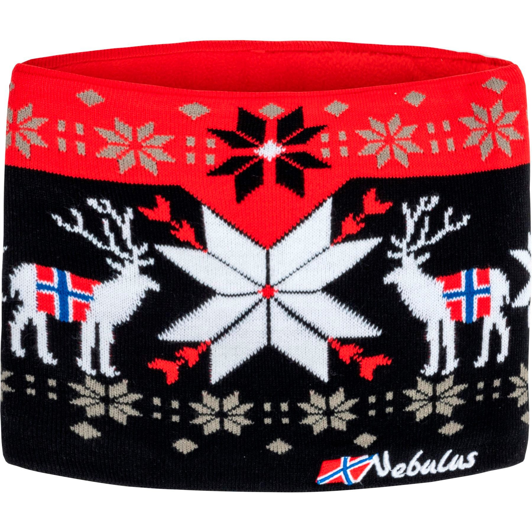 Mütze & Schal TUBE, P6142 - Unisex, schwarz-rot, onesize