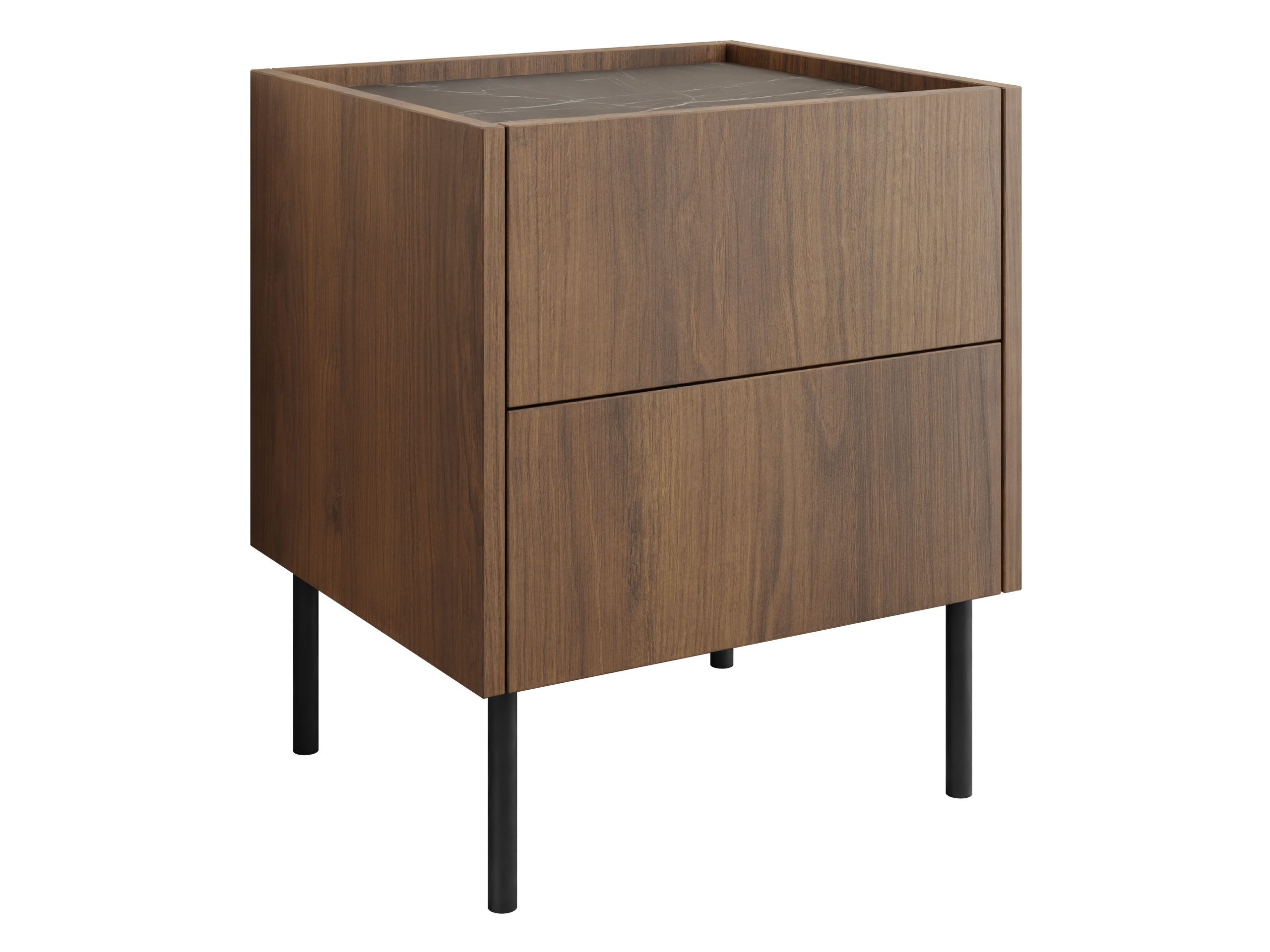 MIRJAN24 Nachttisch Tewos S40 S2 (mit zwei Schubladen), Kugelgleitschienen, günstig online kaufen