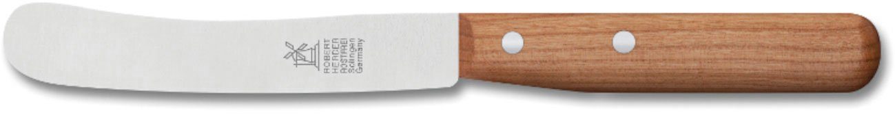 Windmühlenmesser Brotmesser, Buttermesser, 22 cm Kirsche, Klingenlänge 12 cm rostfrei | Kochmesser