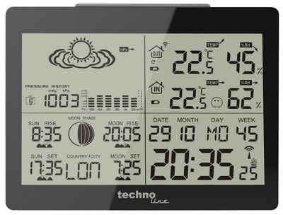 technoline WS 6760 Wetterstation (inklusive Außensender, übersichtliche Anzeige mit mehreren Info auf einen Blick)