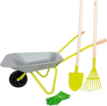 Small Foot Schubkarre, (Set, 4-tlg), für Kinder; mit Gartenwerkzeug