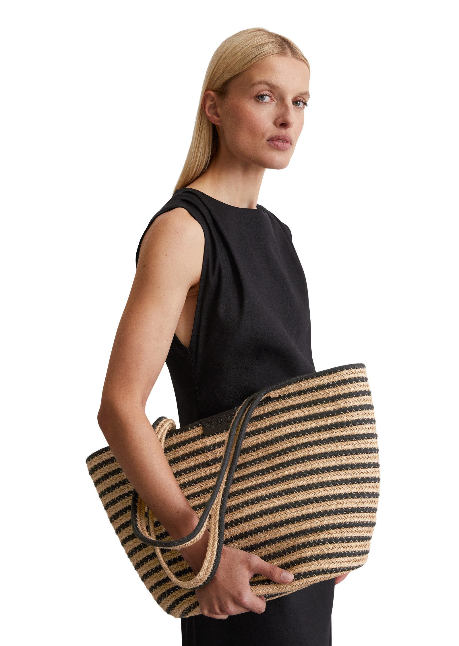 Marc O'Polo Shopper aus Jute-Baumwoll-Mix