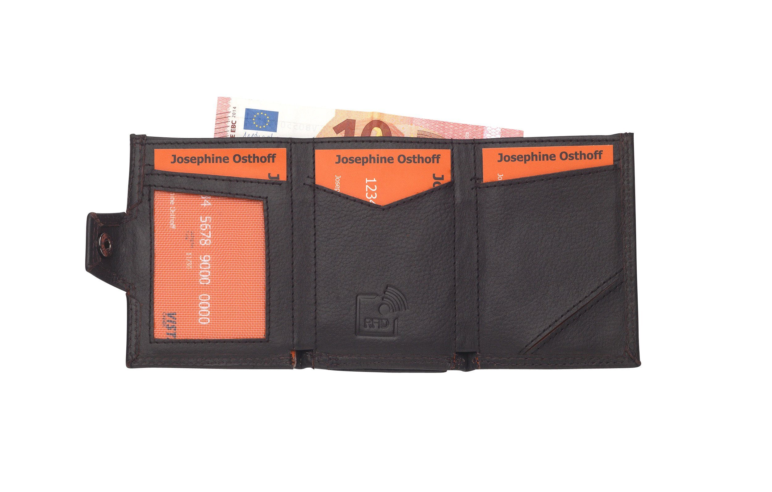Josephine Osthoff Geldbörse Vienna Card Wallet Slim espresso