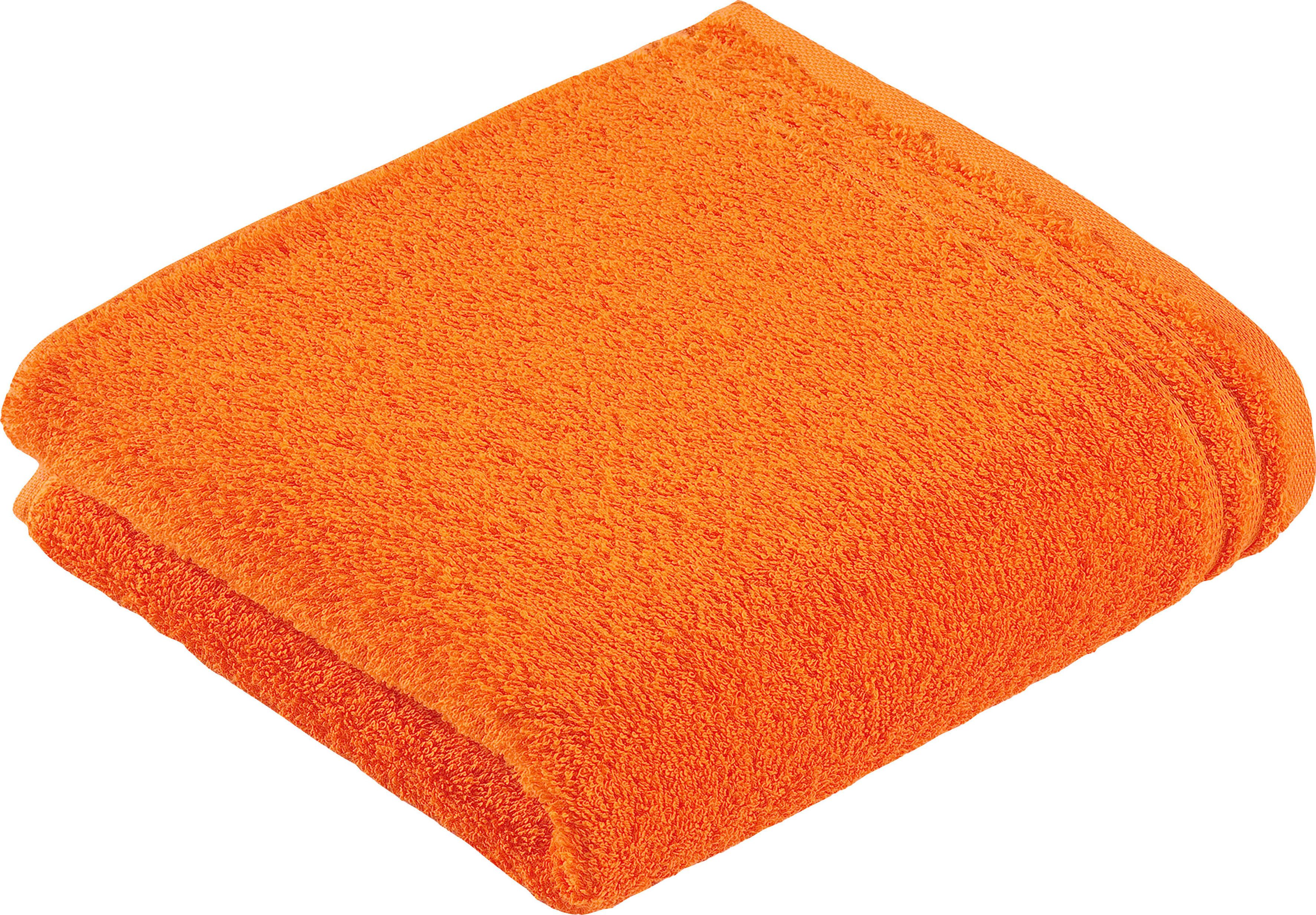 Vossen Badetuch Calypso Feeling, Walkfrottee (2-St), mit schmaler Bordüre, aus 100% hochwerter Baumwolle, Vegan, einfarbig