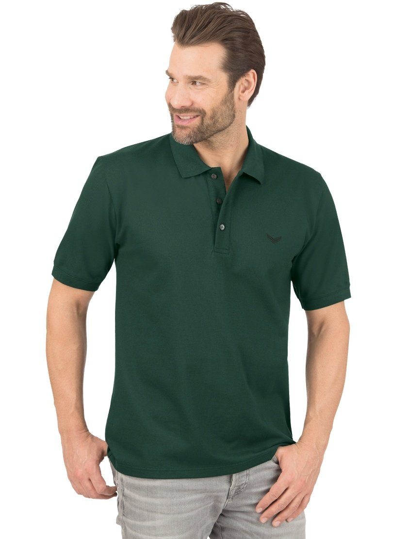 Trigema Poloshirt TRIGEMA Poloshirt in Piqué-Qualität tanne