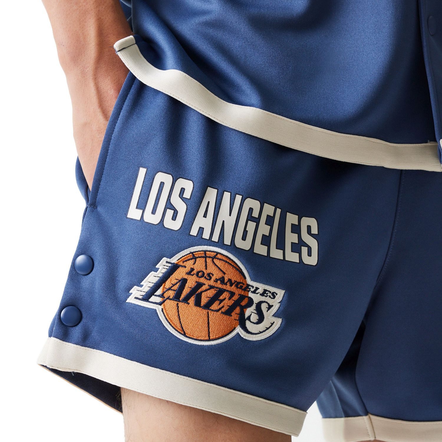New Era Shorts SNAP BUTTON Los Angeles Lakers