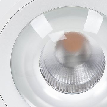 Arcchio LED Deckenleuchte Rotari, dimmbar, LED-Leuchtmittel fest verbaut, warmweiß, Modern, Aluminiumdruckguss, weiß (RAL 9003), 1 flammig, inkl.