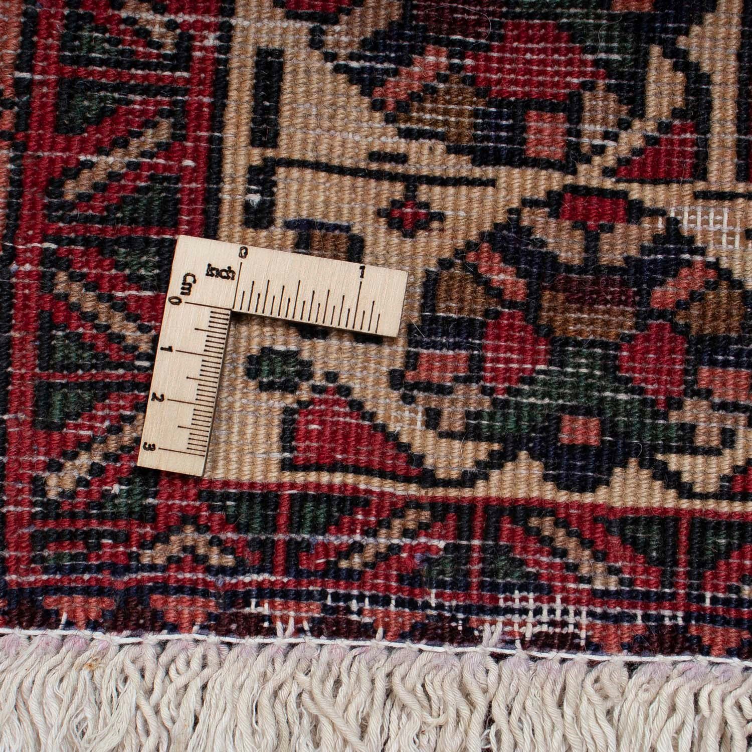 Zertifikat cm, scuro mm, Unikat 10 x mit Shiraz Wollteppich Rosso 300 Medaillon Höhe: rechteckig, 200 morgenland,
