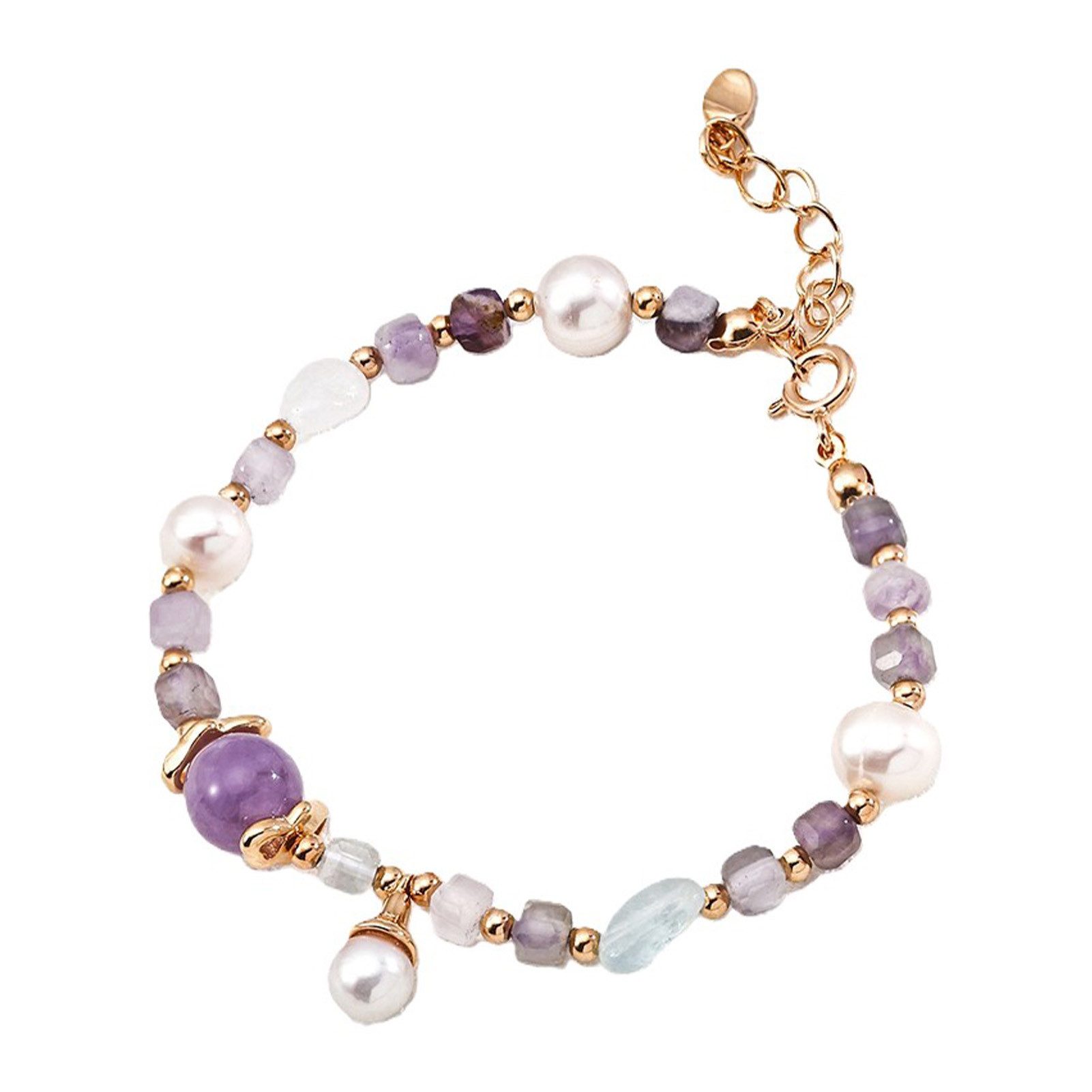 Silberarmband armband damen perlen,armband silber 925 damen,amethyst armband
