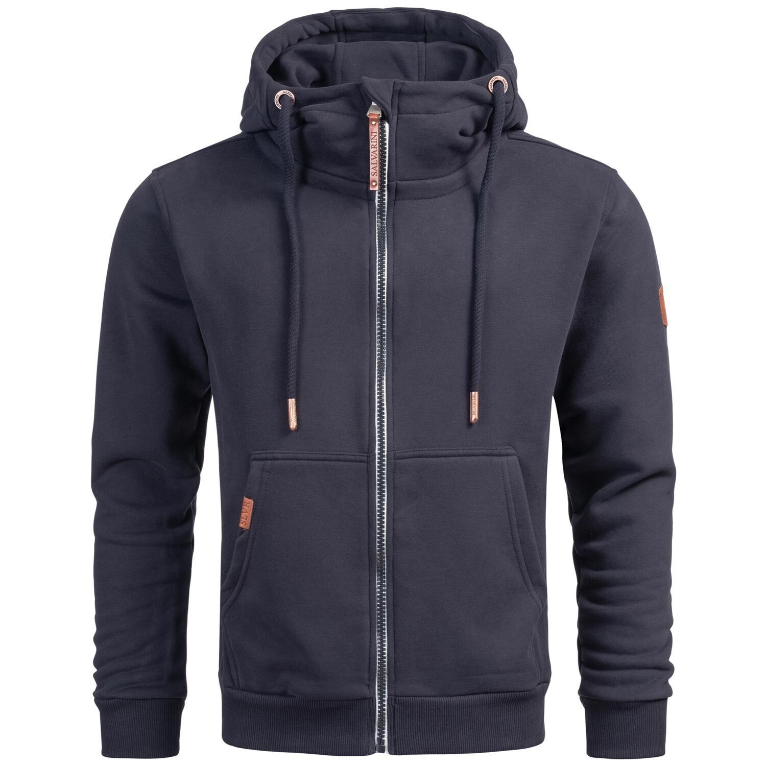 Alessandro Salvarini ASGeenio Navy mit Sweatjacke Kragen hohem