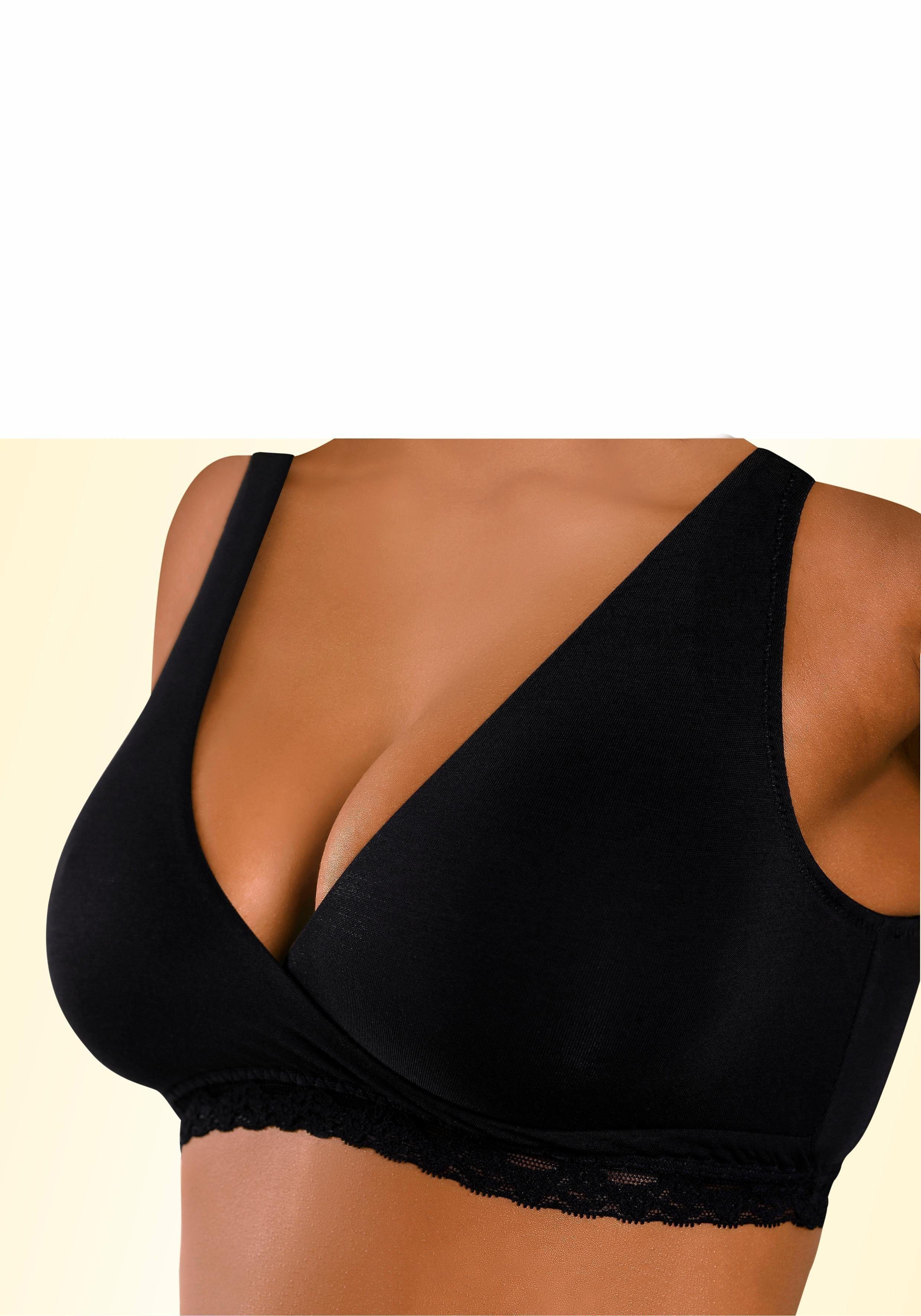 petite fleur by Lascana Soft-BH (Packung, 2 Stück) ohne Bügel auch als Schlaf-BH oder Still-BH geeignet