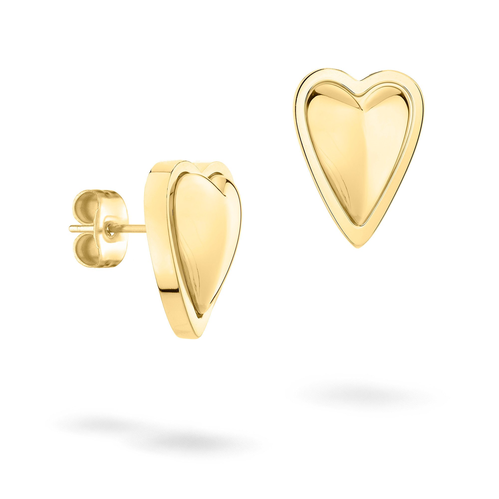 Paar Ohrstecker Metal Heart, Herz